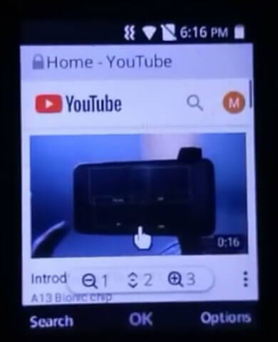 Youtube in internet browser