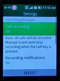 Click on call Recording